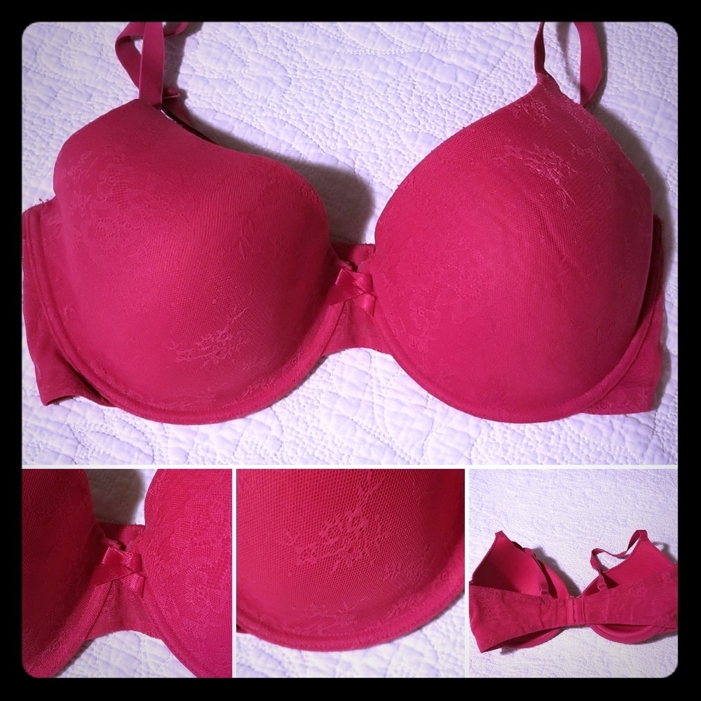 Gilligan & O'Malley fuscia bra 38DD